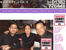 Tablet Screenshot of bombayjoe.com
